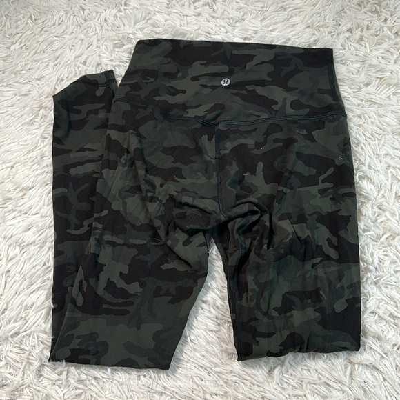 Lululemon Align Pant *Full Length 28" Incognito Camo Multi Gator Green - Picture 3 of 5